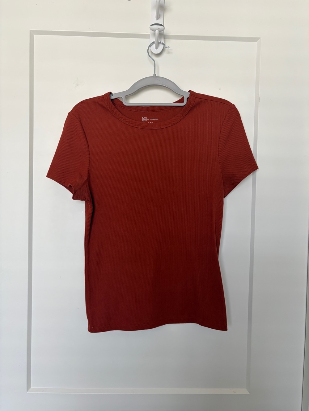 Basic Crewneck Tee - Rust Red